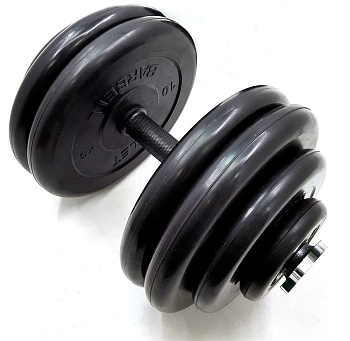 Гантель 55 кг MB Barbell Atlet разборная обрезиненная