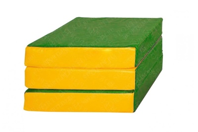 Мат для шведской стенки Sportlim Зелено-желтый (100/150/10 см)